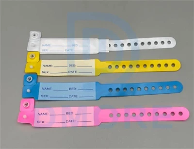 Водоустойчиво за еднократна употреба RFID UHF PVC пластмасова лента за китка ...